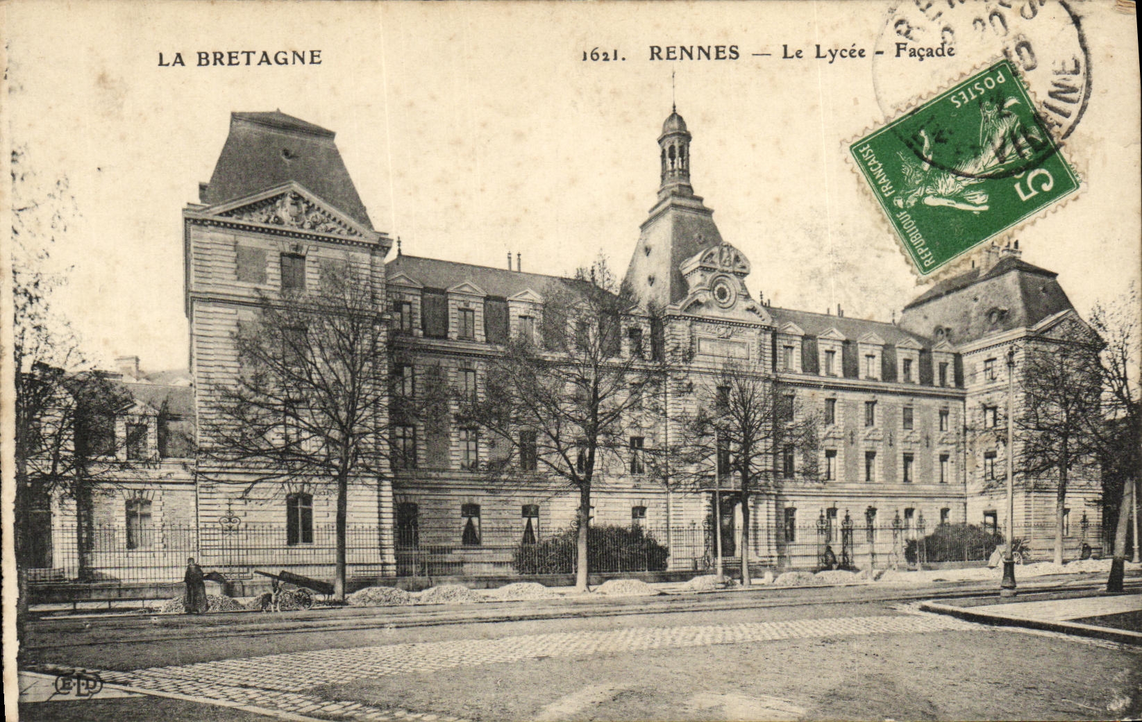 CPA Rennes Le Lycee Facade