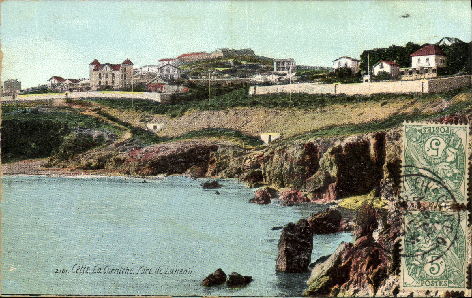 POSTAL Sete de la VENDIMIA que la cornisa lleva de Laneau