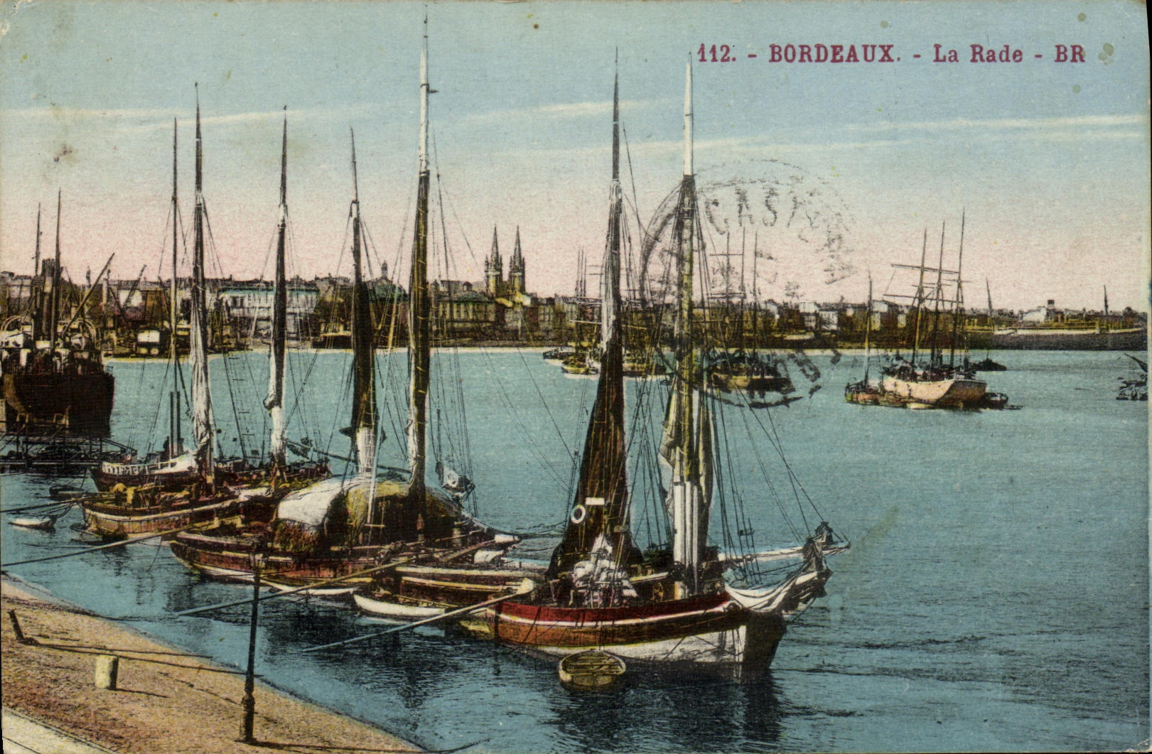 CPA Bordeaux La Rade Bateaux