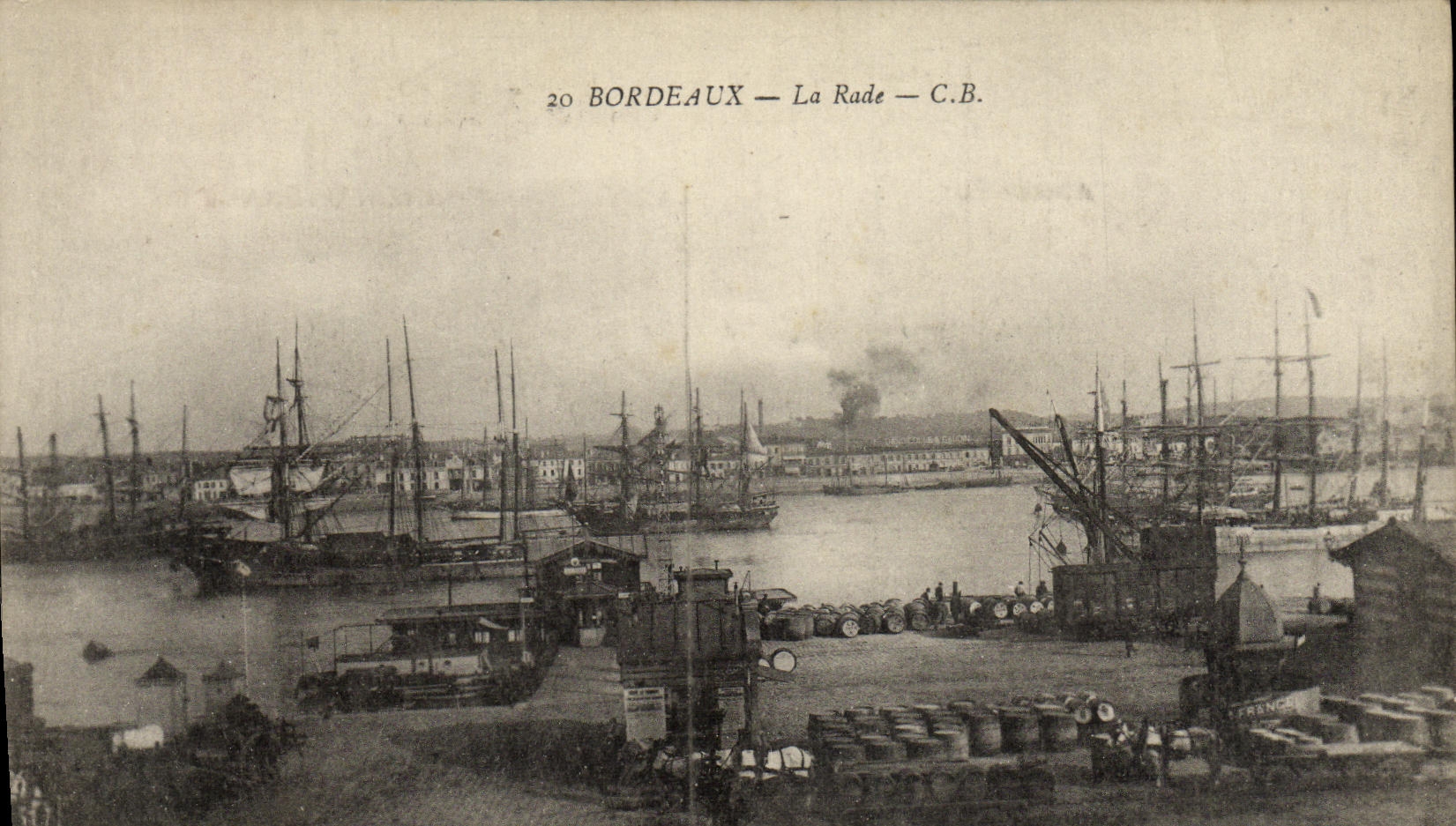 CPA Bordeaux La Rade Bateaux