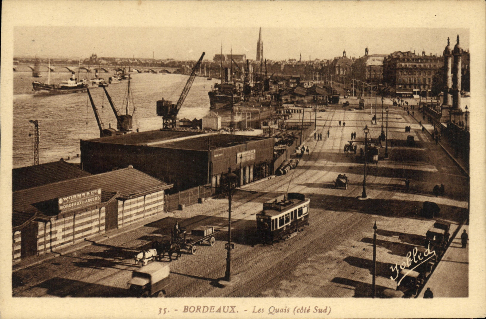 CPA Bordeaux Les Quai Louis