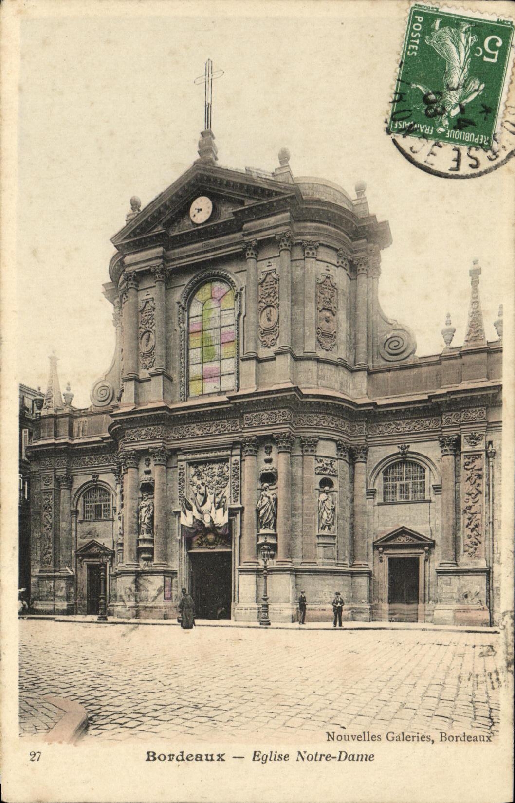 CPA Bordeaux Eglise Notre Dame