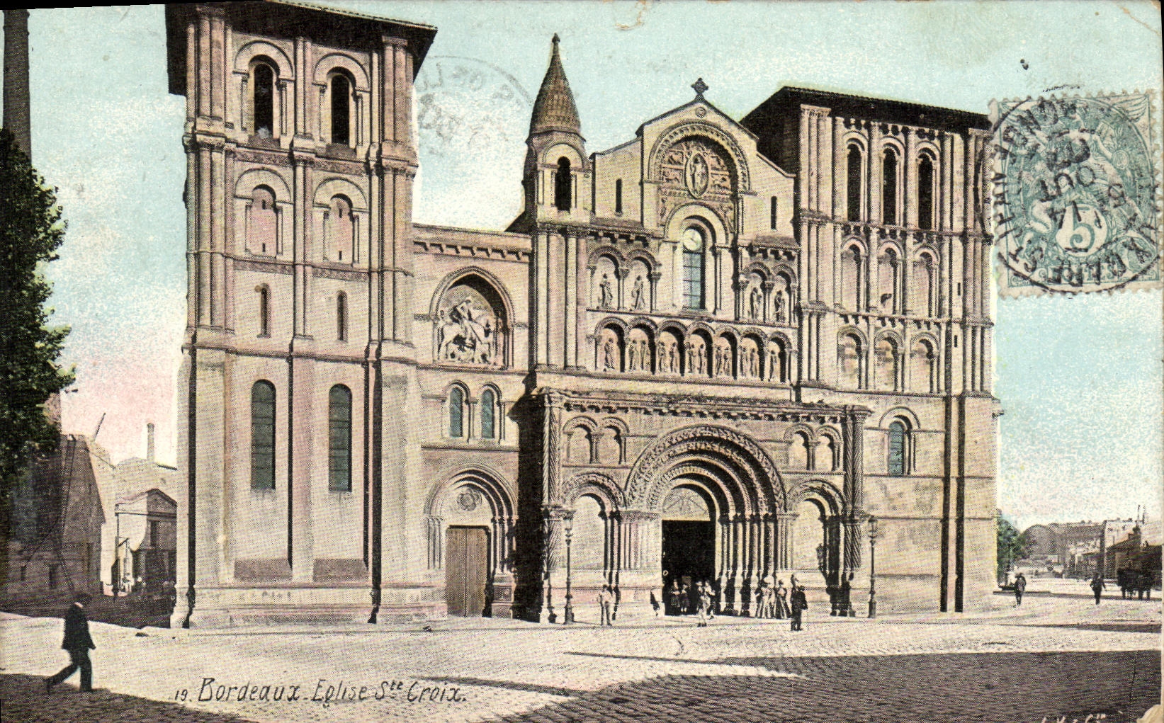 CPA Bordeaux Eglise Ste Croix