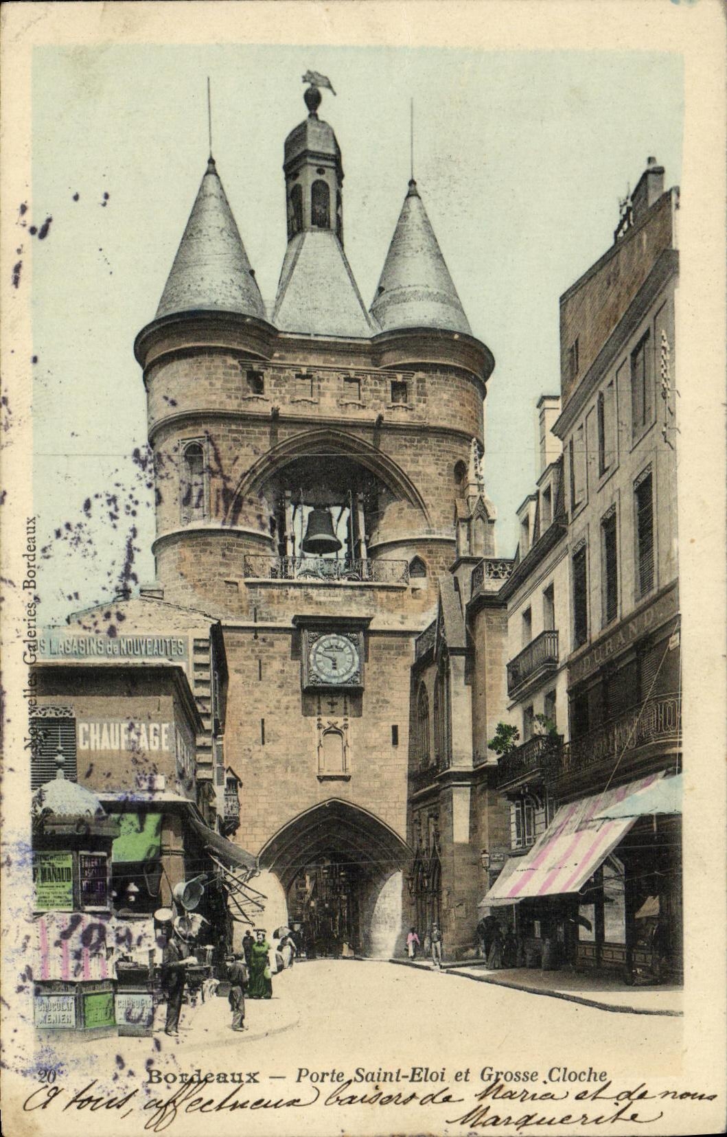 CPA Bordeaux Porte Saint Eloi et Grosse Cloche