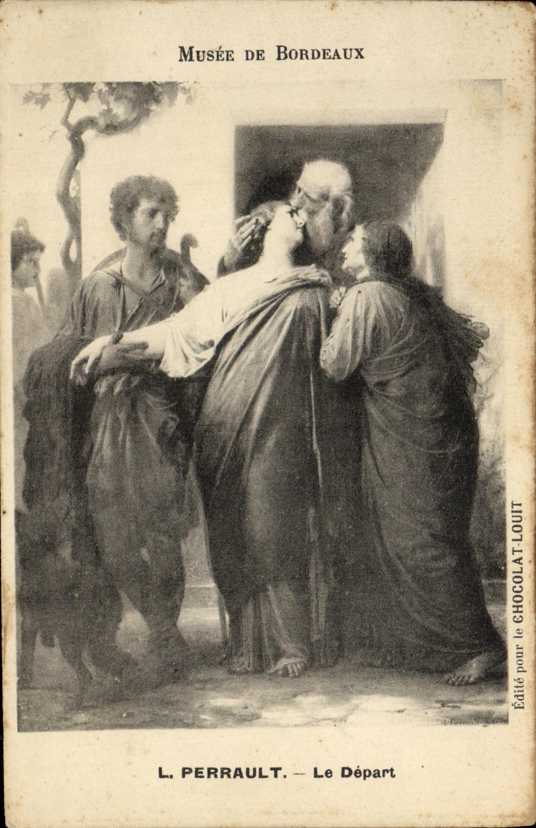 CPA Bordeaux Musee L Perrault Le depart