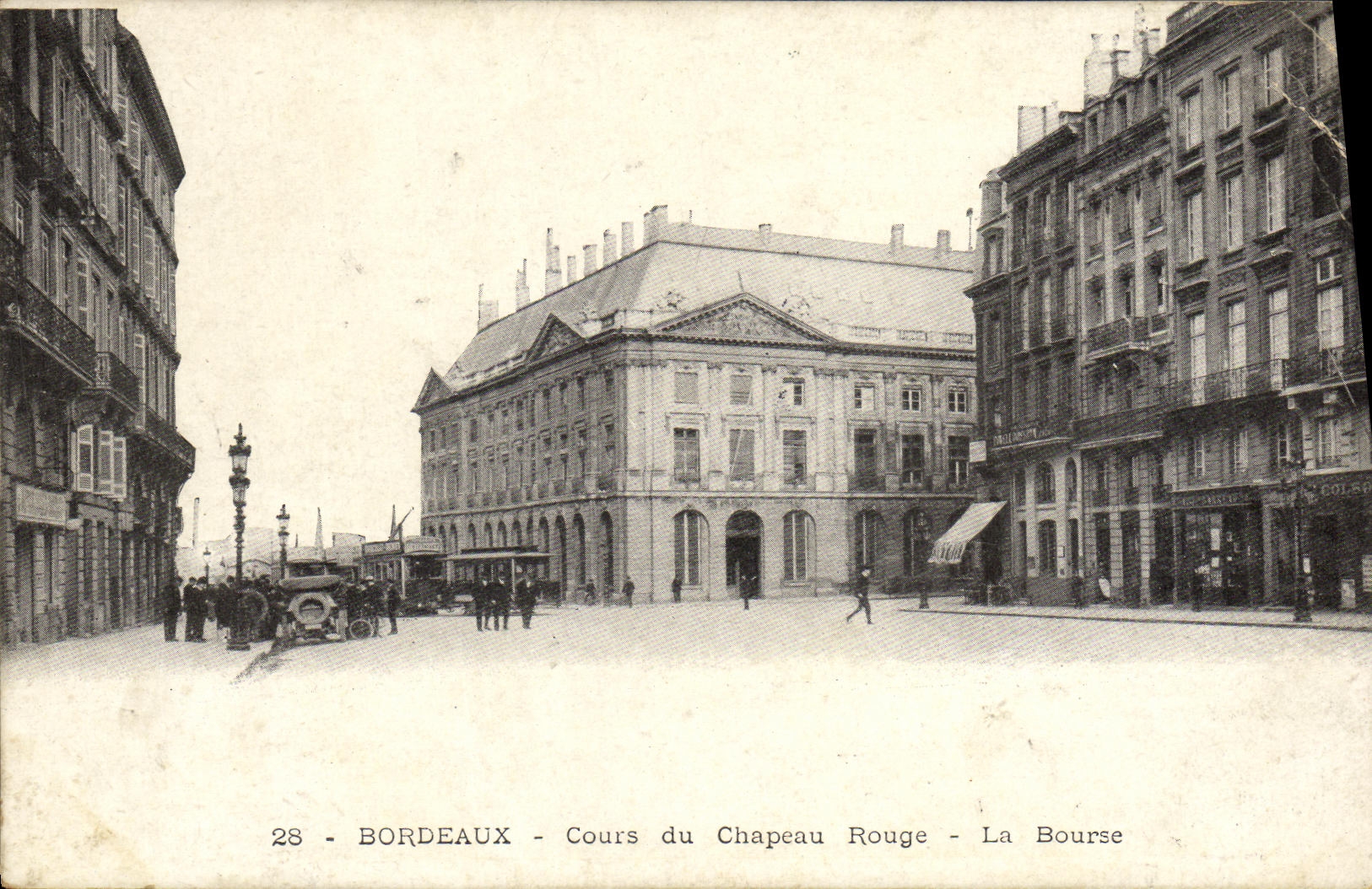CPA Bordeaux Cours du Chapeau Rouge La Bourse