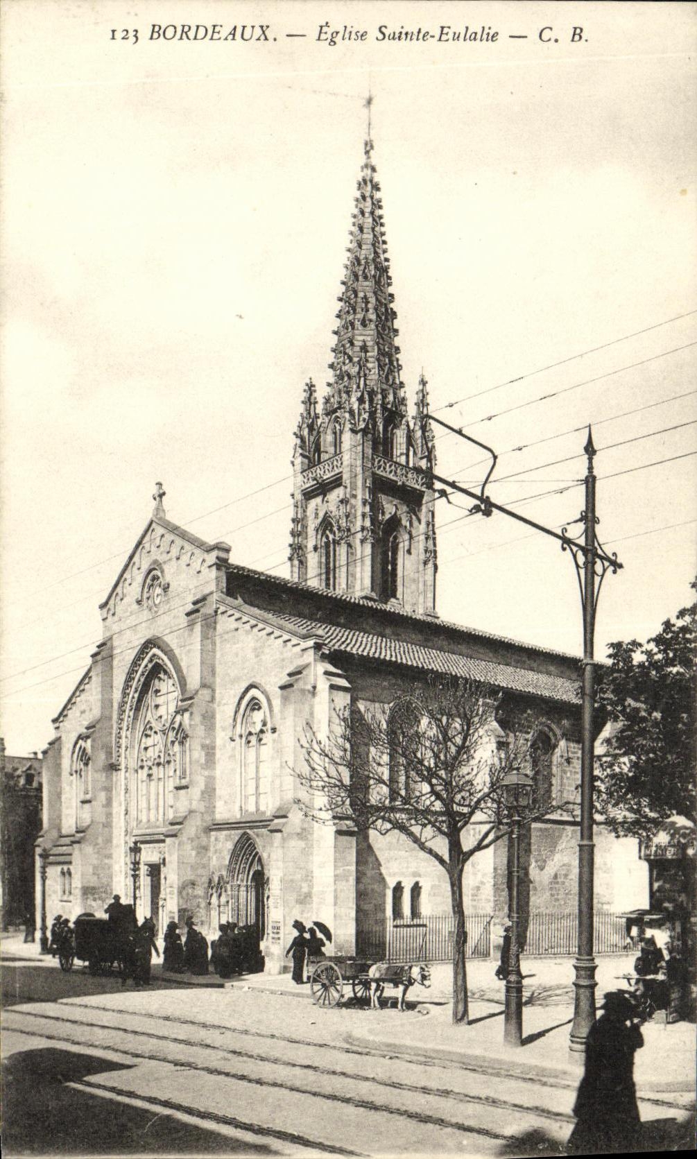 CPA Bordeaux Eglise Sainte Eulalie