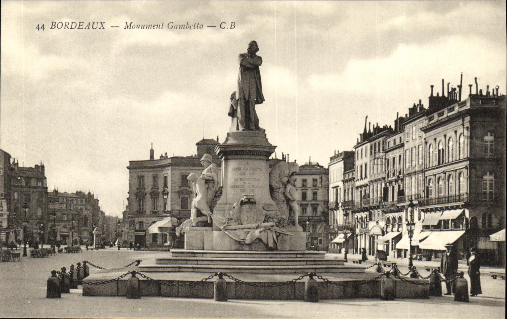 CPA Bordeaux Mouument Gambella