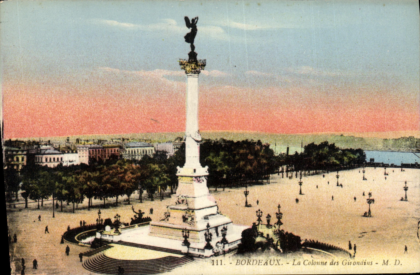CPA Bordeaux La Colonne des Girondins