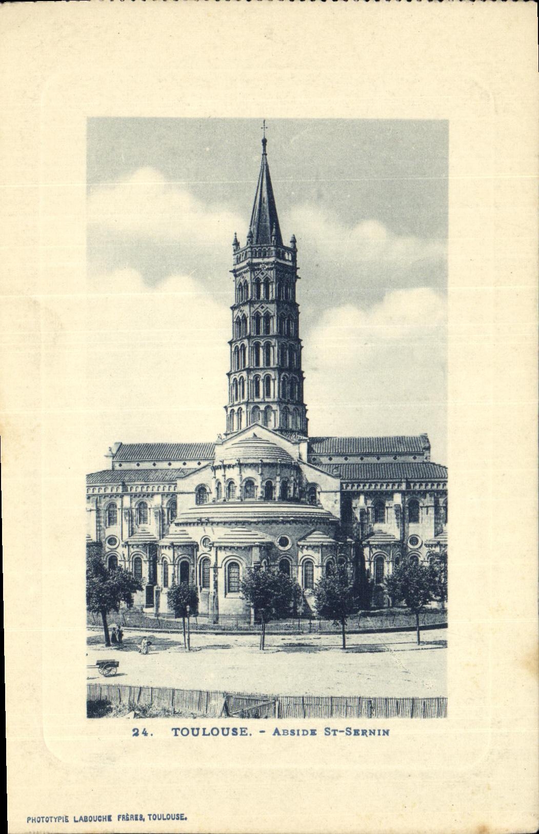 St Sernin de Toulouse Asside de la POSTAL de la VENDIMIA