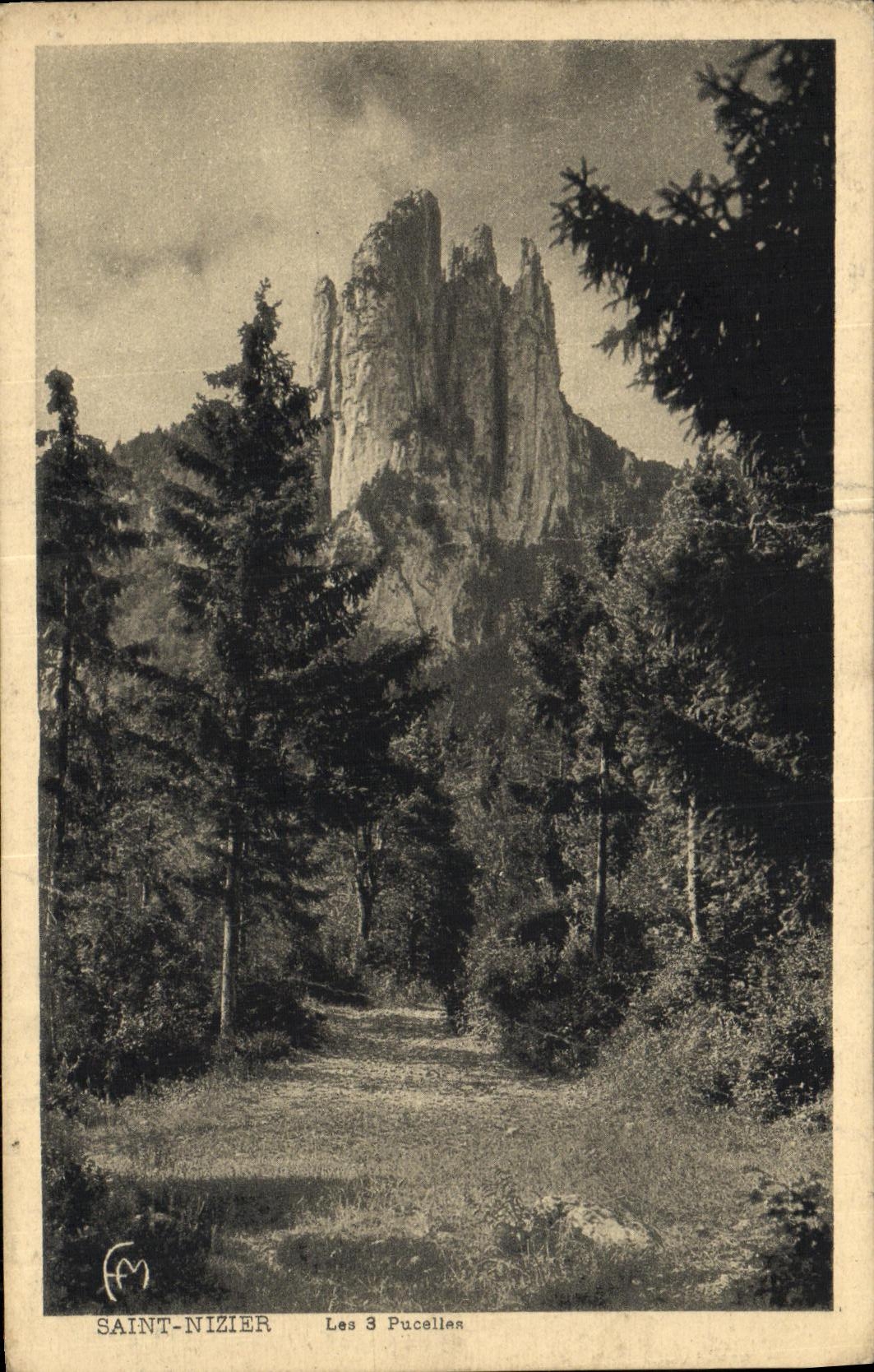 VINTAGE POSTCARD Holy Nizier Virgins