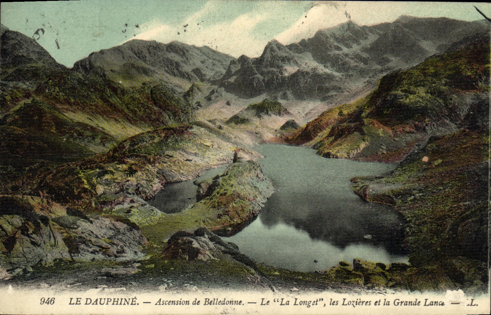 VINTAGE POSTCARD the Dauphine Climbing of Belledonne Longet Lozieres and the large Lance