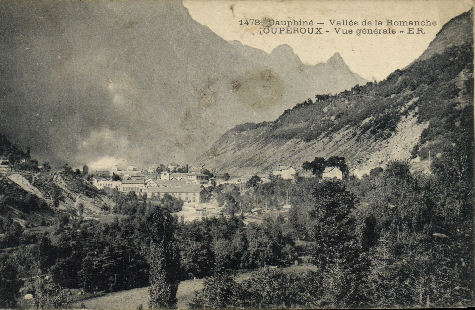 VINTAGE POSTCARD Mouperoux View Valley of Romanche