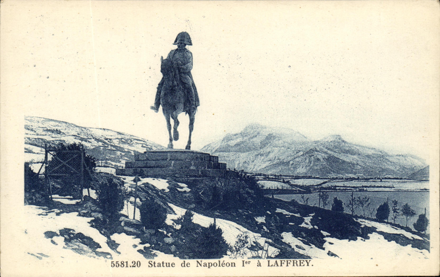 VINTAGE POSTCARD Laffrey Rules of Napoleon 1st