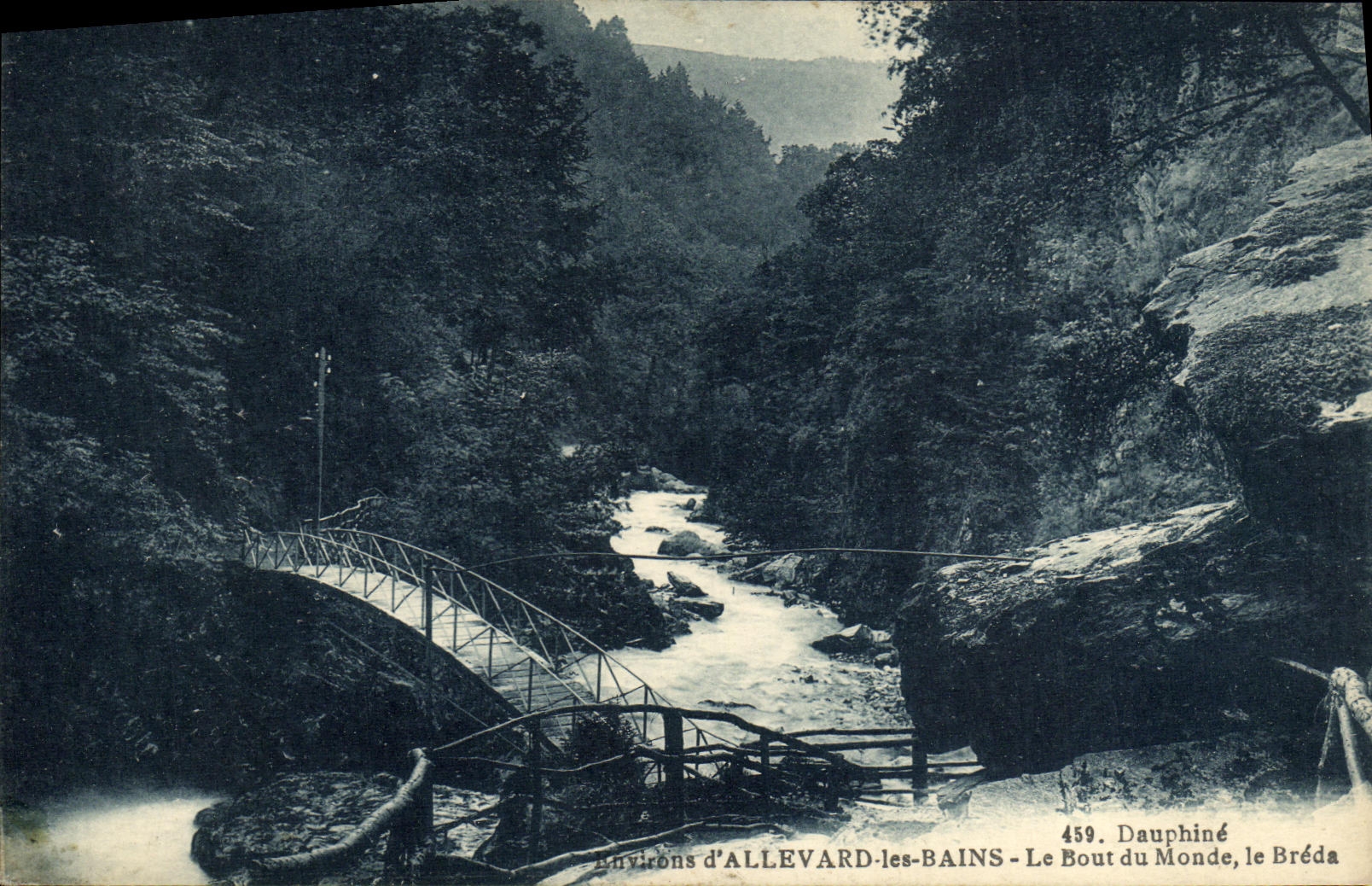 VINTAGE POSTCARD Dauphine Evirons D Allevard les Bains the End of the World Breda