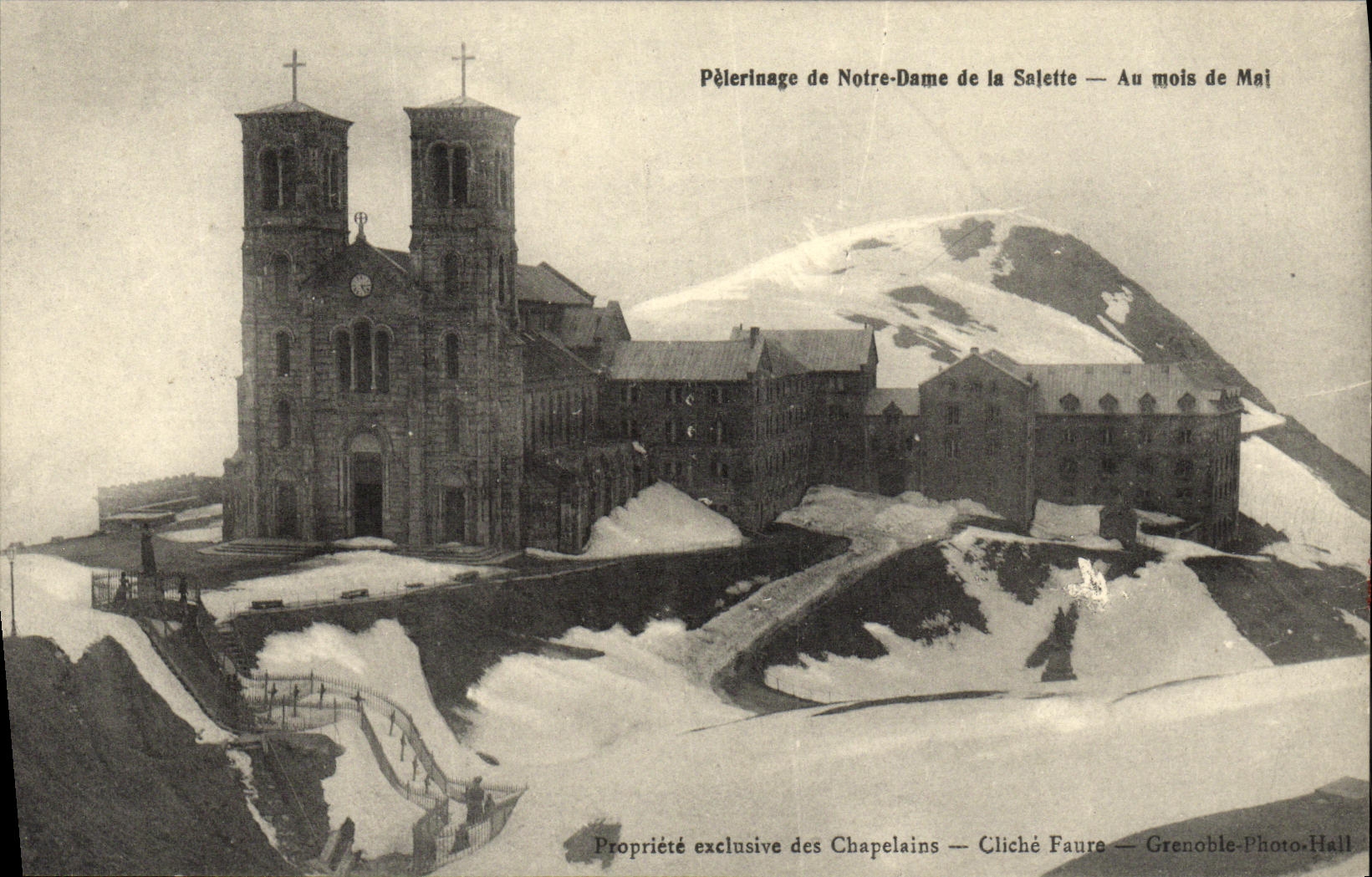 VINTAGE POSTCARD Pilgrimage of Notre Dame of Salette in May