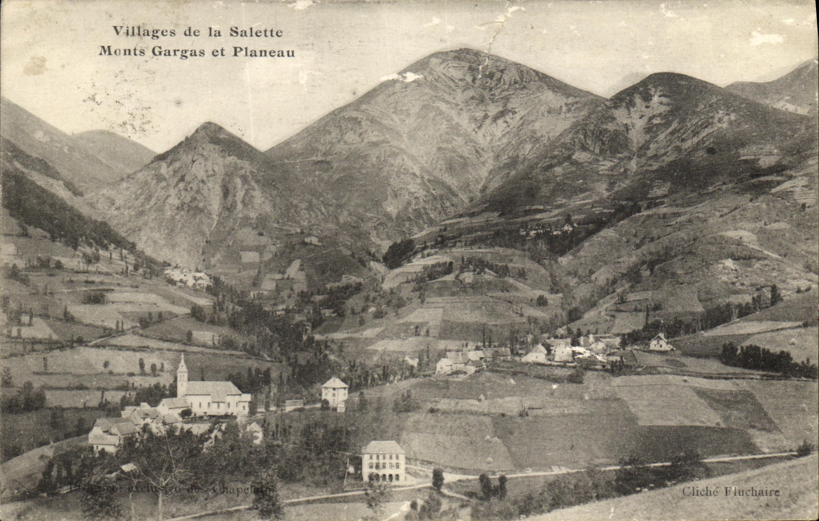 VINTAGE POSTCARD Villages of Salette Gargas Mounts and Planeau