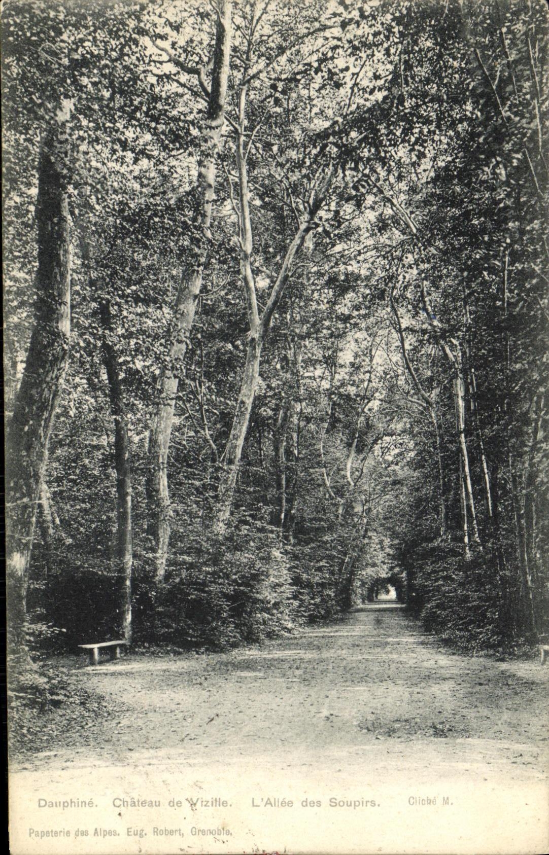 VINTAGE POSTCARD Dauphine Castle of Vizille L Gone of the Sighs