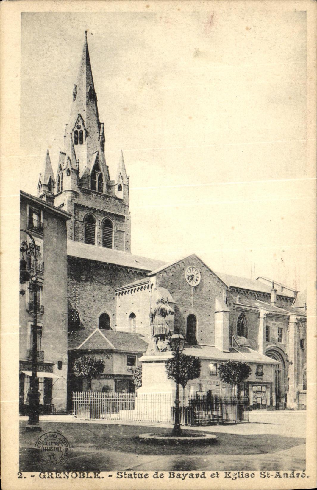 Reglas de Grenoble de la POSTAL de la VENDIMIA de St Andre de Bayard y de Eglise