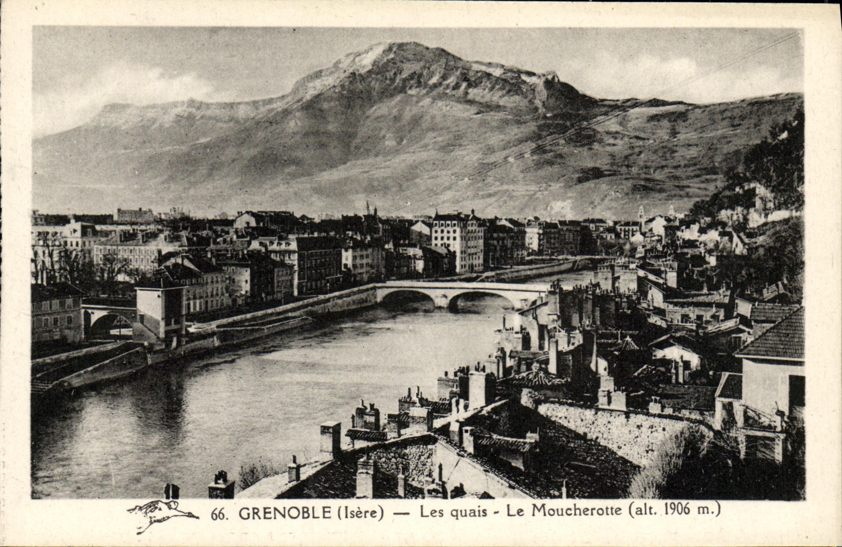 Muelles Moucherotte de Grenoble de la POSTAL de la VENDIMIA