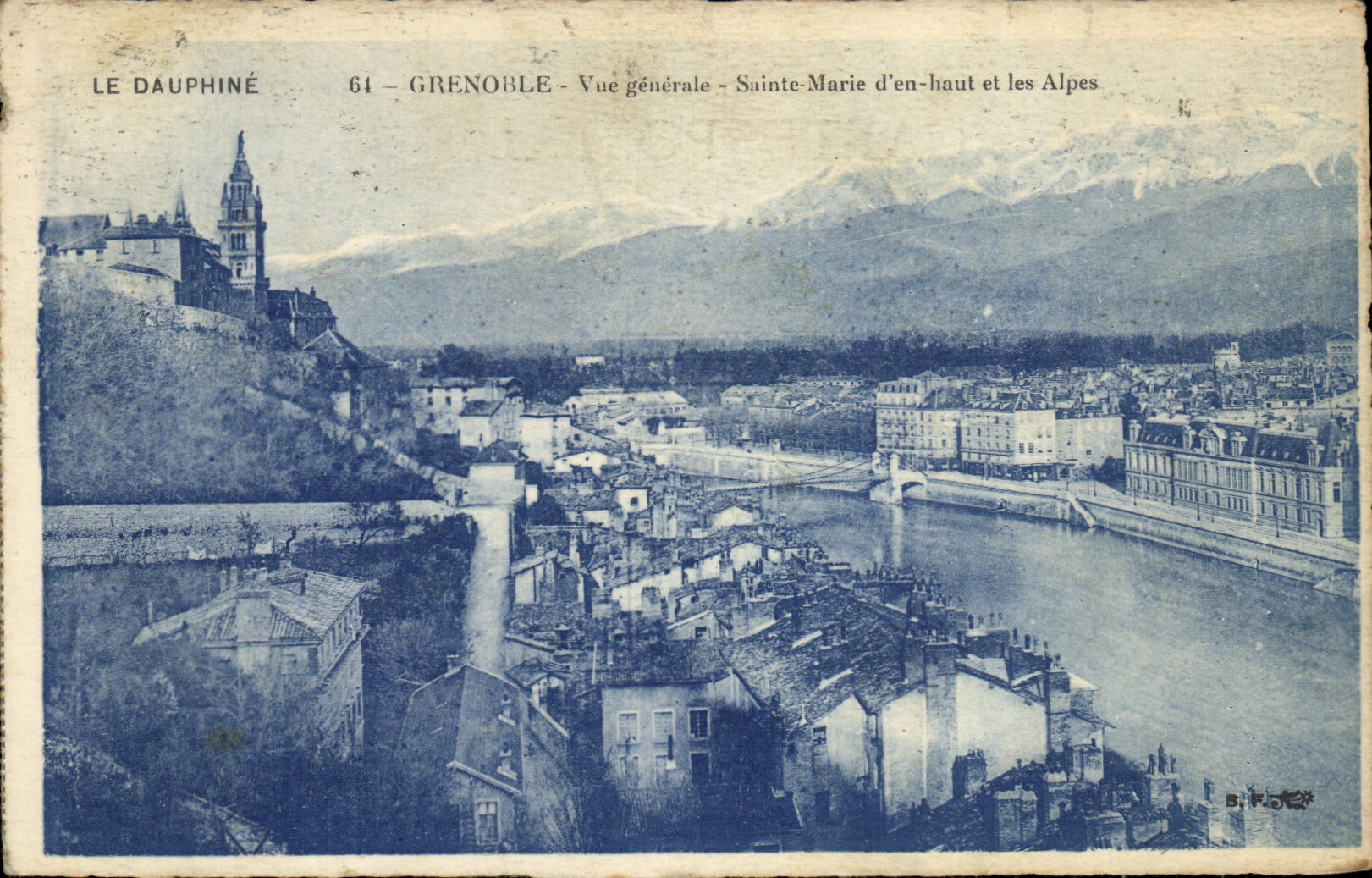 Opinion Sainte Marie D de Dauphine Grenoble de la POSTAL de la VENDIMIA en tapa y las montanas