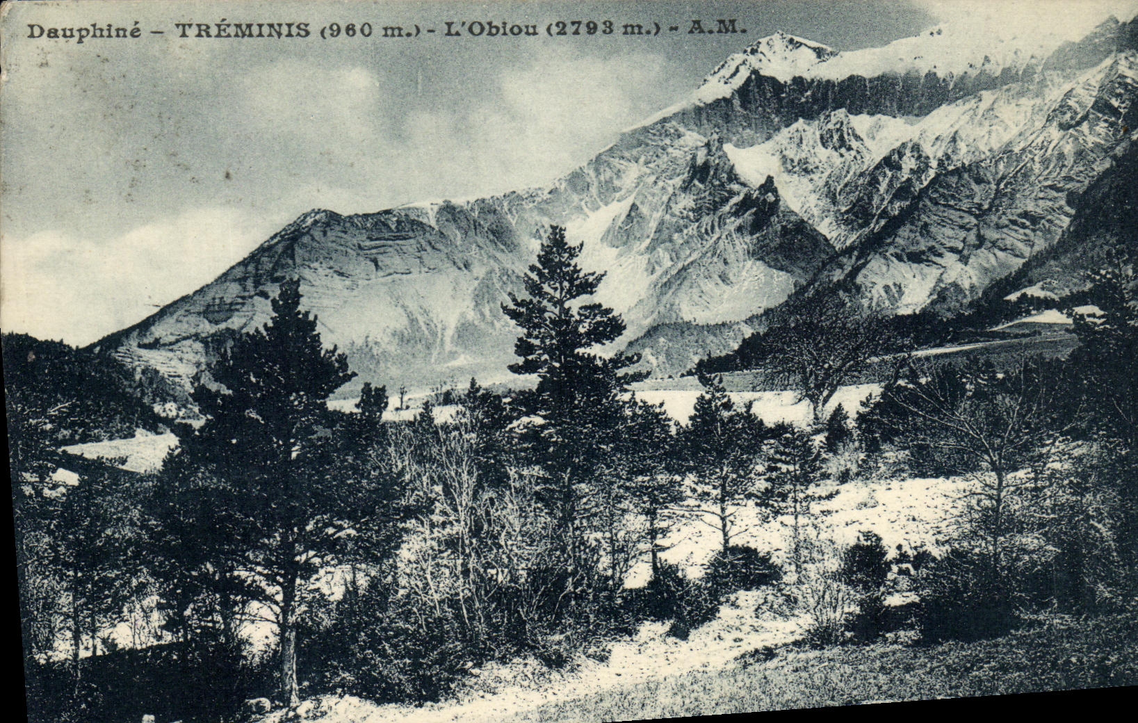 VINTAGE POSTCARD Dauphine Terminis L Obiou HAS M