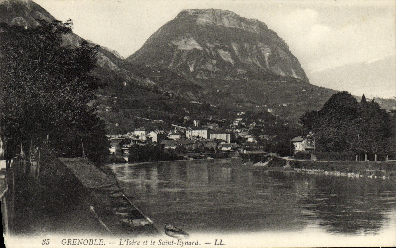 VINTAGE POSTCARD Grenoble L Isere and the Eynard Saint