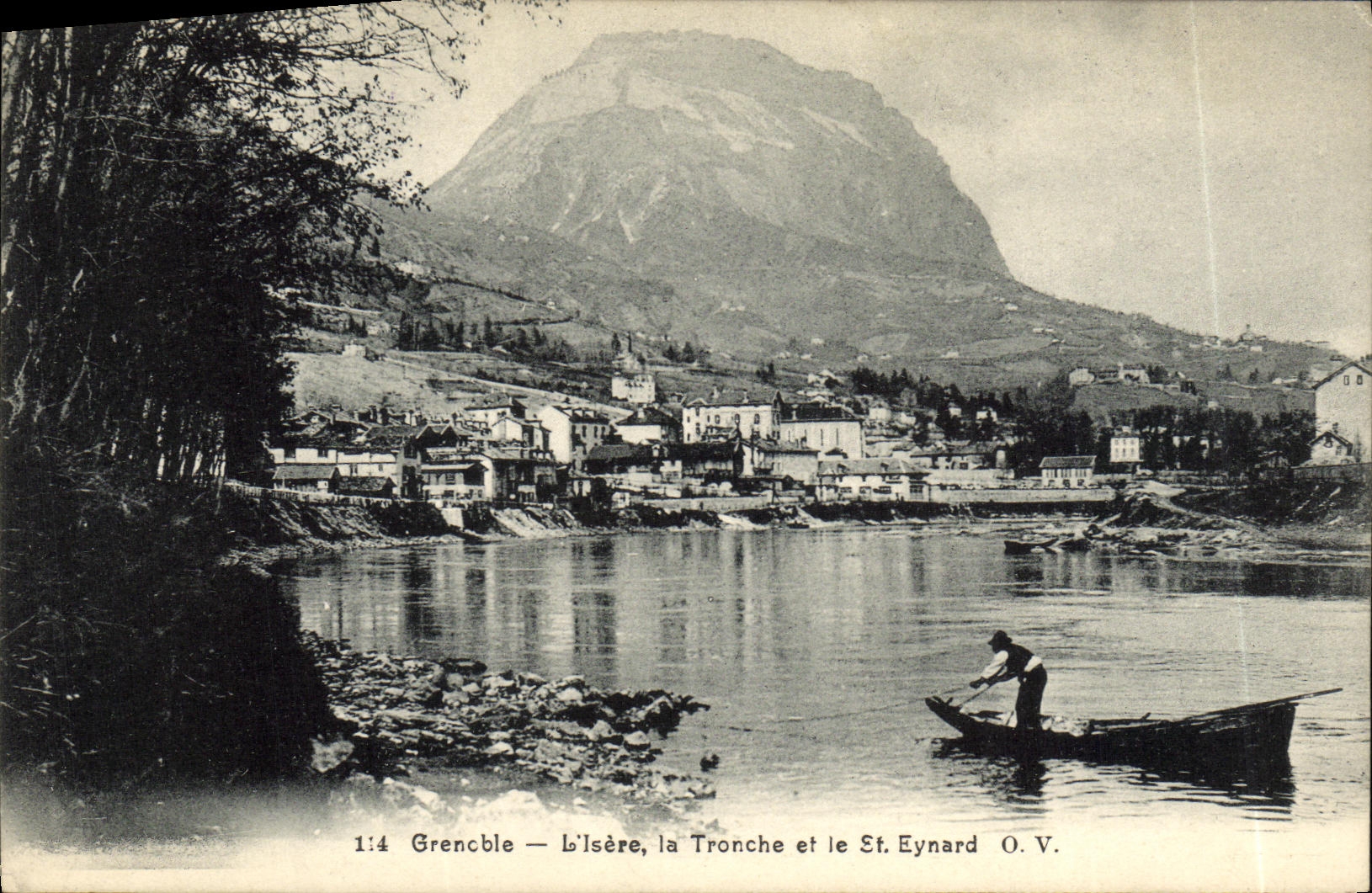 VINTAGE POSTCARD Grenoble L Isere the Mug and St Eynard