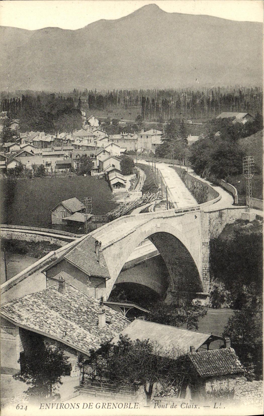 VINTAGE POSTCARD Surroundings of Grenoble Surroundings Of Bridge of Claix