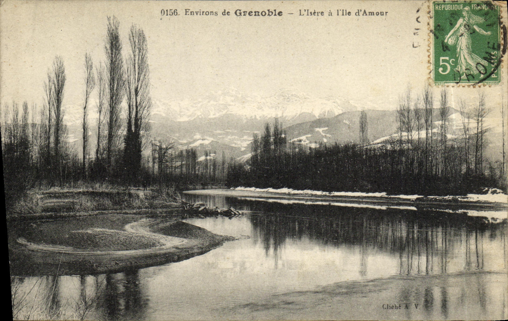 VINTAGE POSTCARD Environs of Grenoble L Isere has L D Amour
