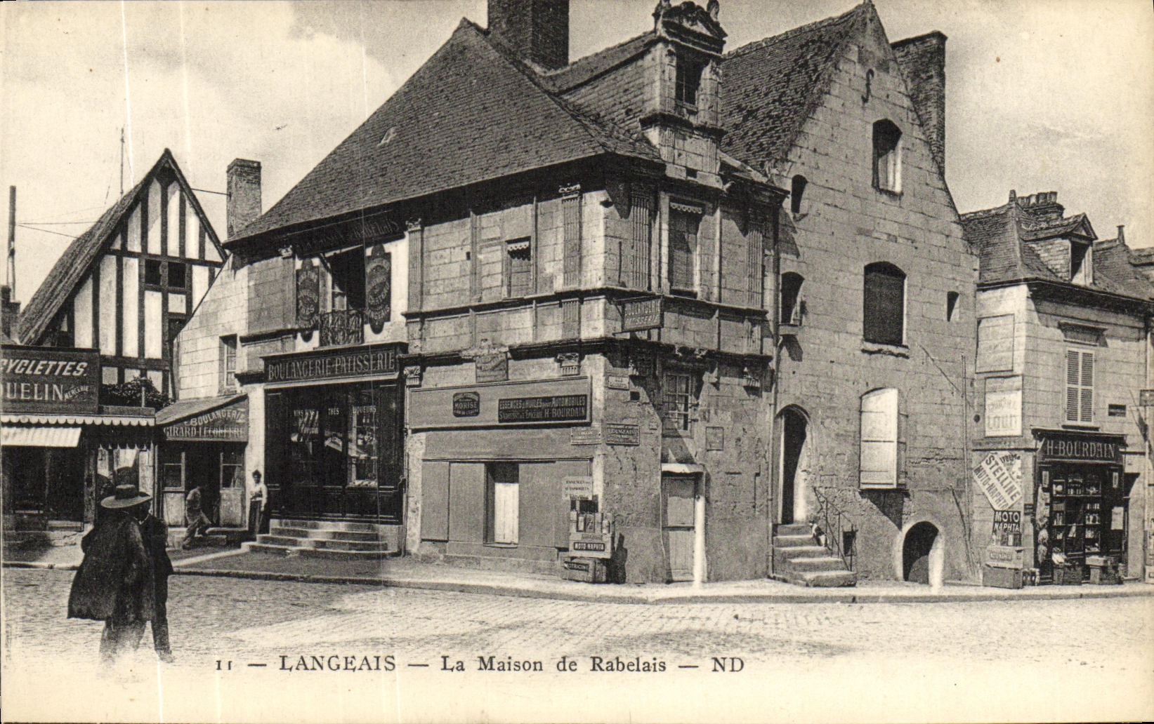 VINTAGE POSTCARD Langeais the House of Rabelais Bakery Pastry making