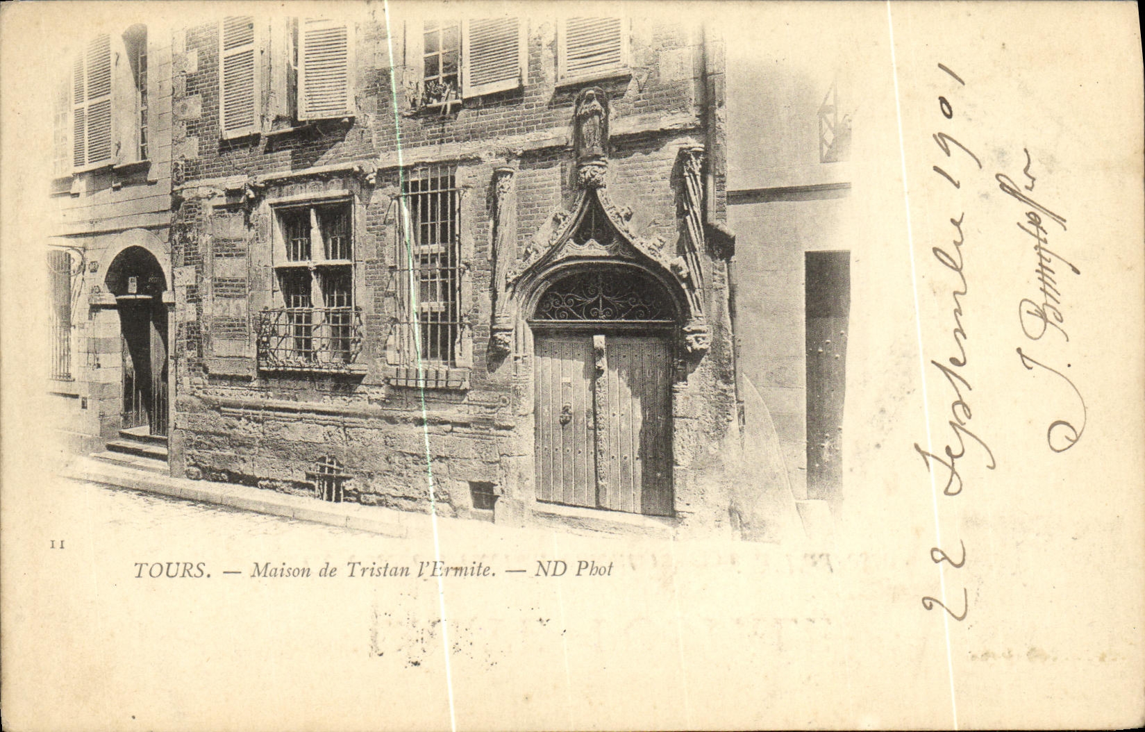 VINTAGE POSTCARD Tours House of Tristan L Hermit