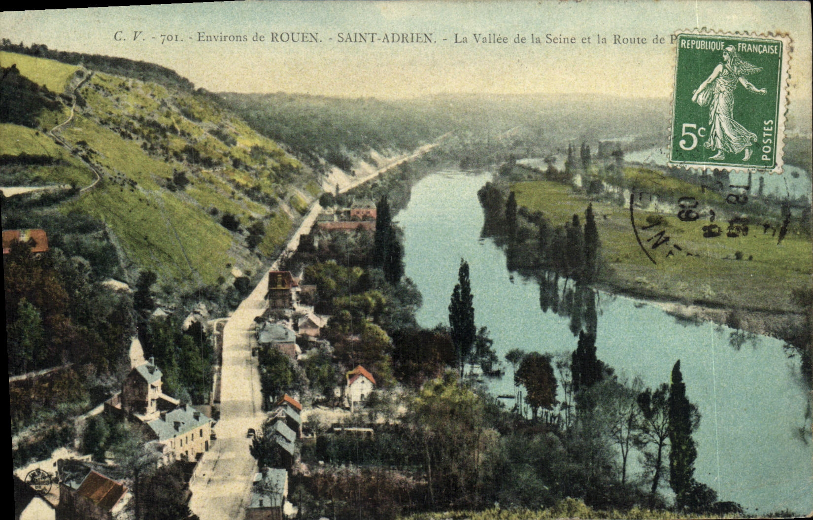 Alrededores de la POSTAL de la VENDIMIA de Ruan santa Adrien el valle del Seine