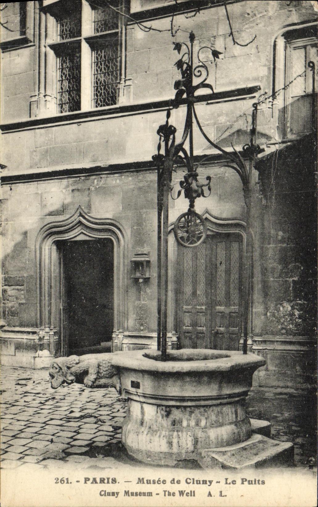 CPA Paris Musee de Cluny Le Puits