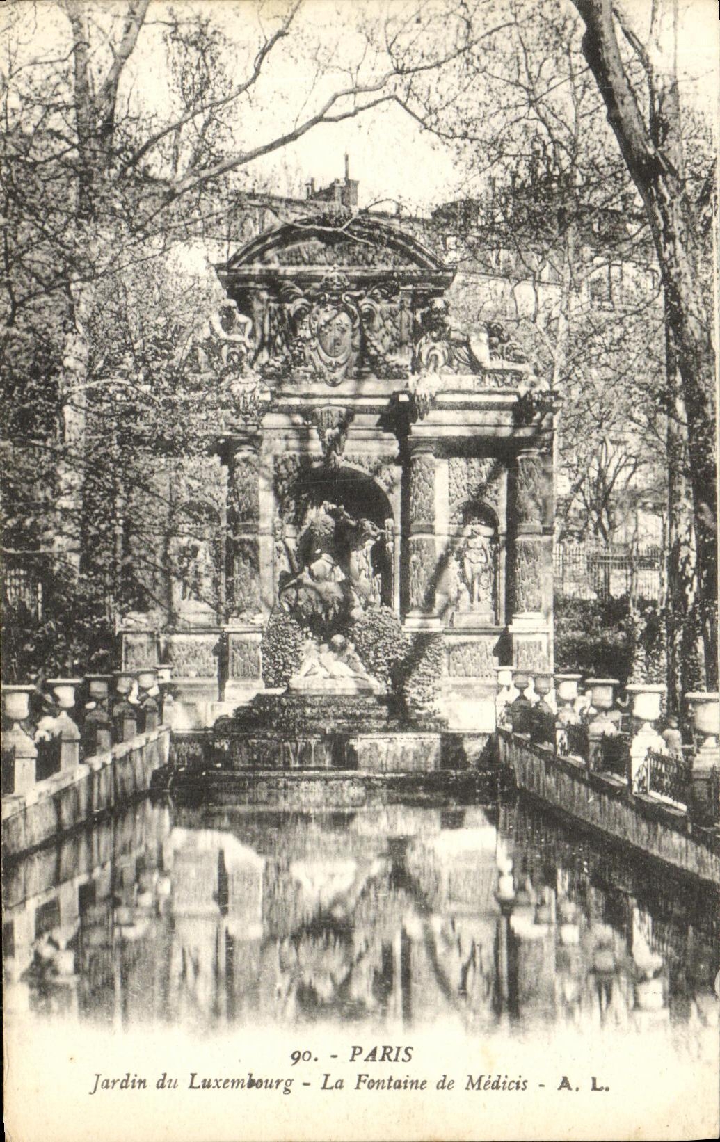 CPA Paris Jardin du Luxembourg La Fontaine