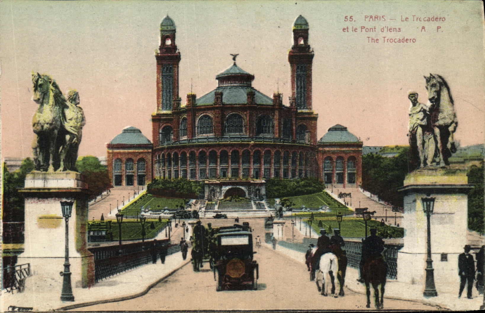CPA Paris Le Trocadero et le pont d Iena