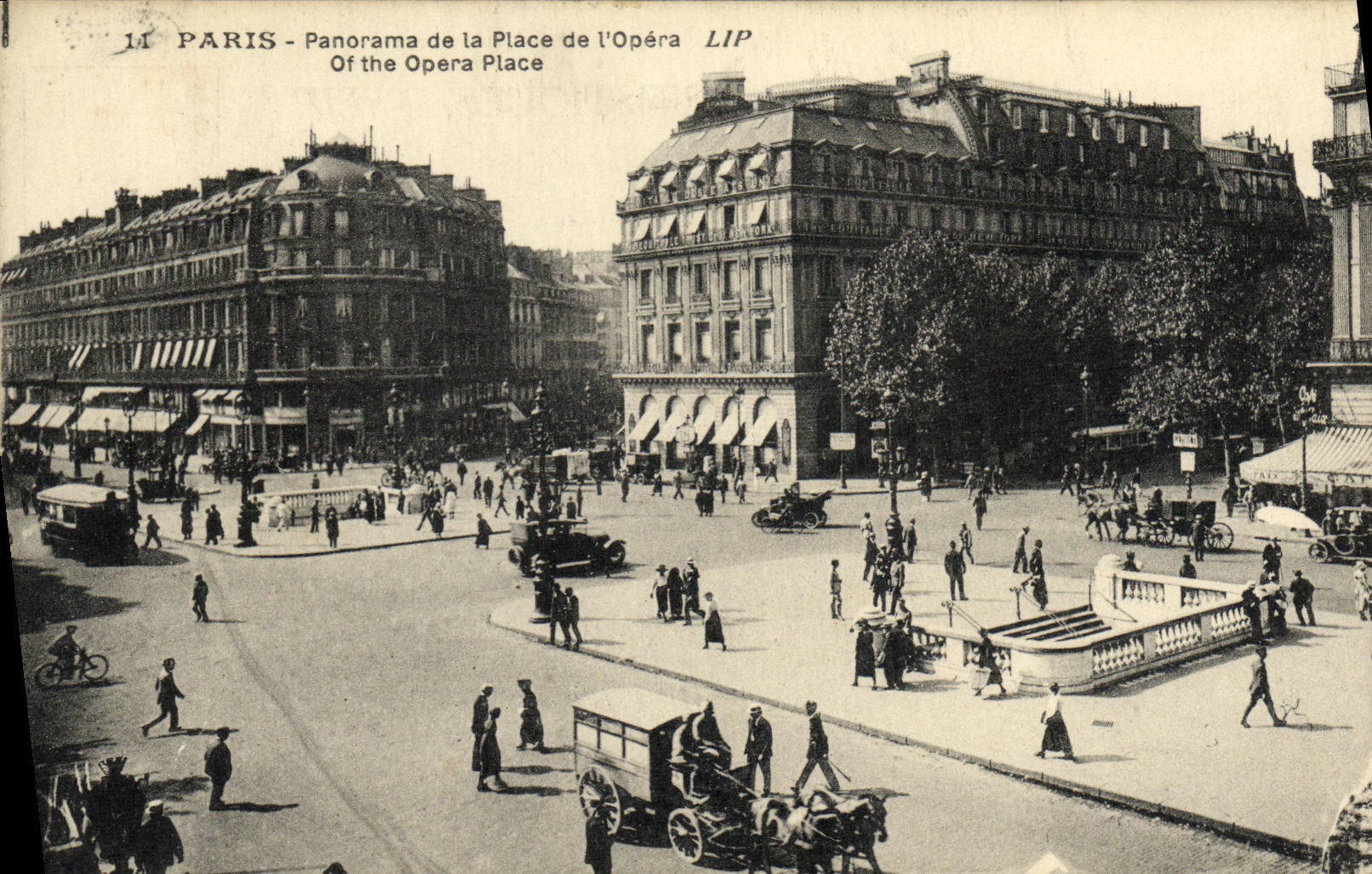 CPA Paris Panorama de la Place de L Opera