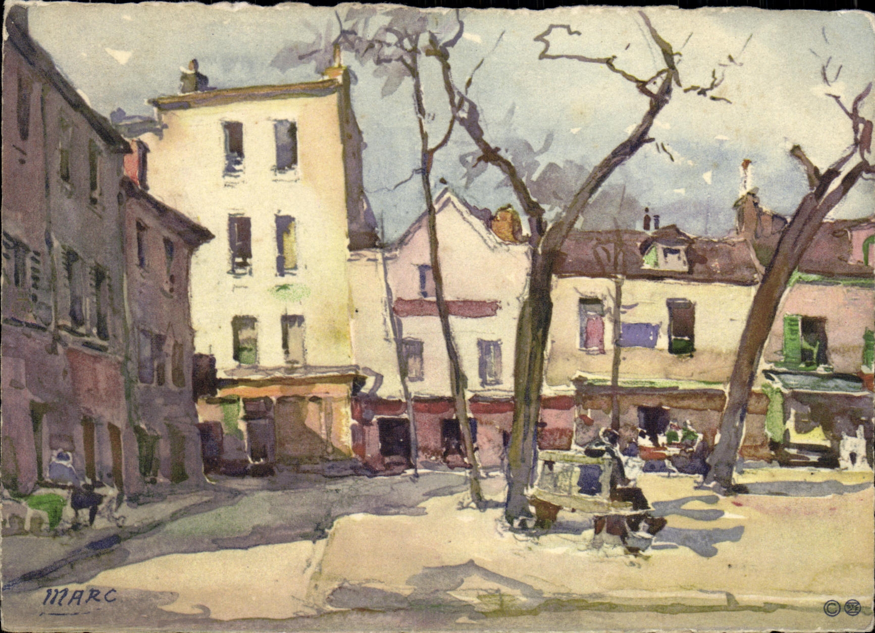 CPA Paris Place du Tertre