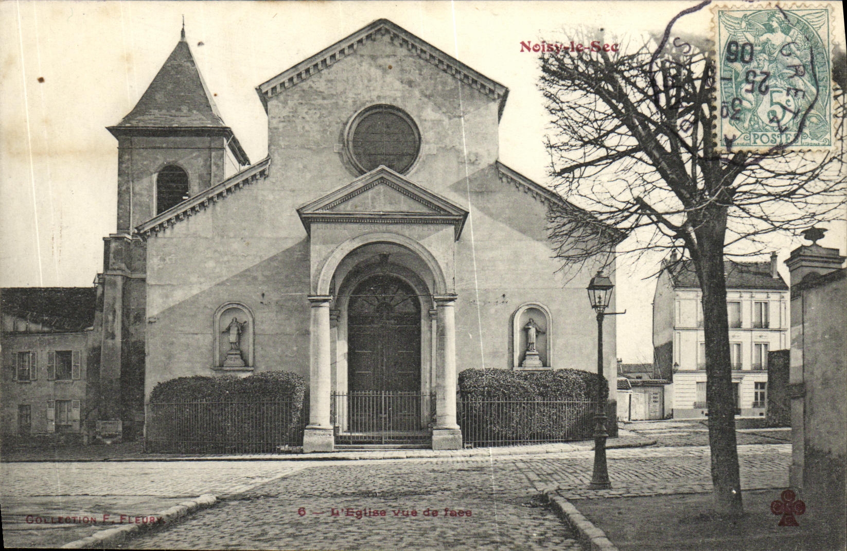 VINTAGE POSTCARD Noisy Dryness Church front view