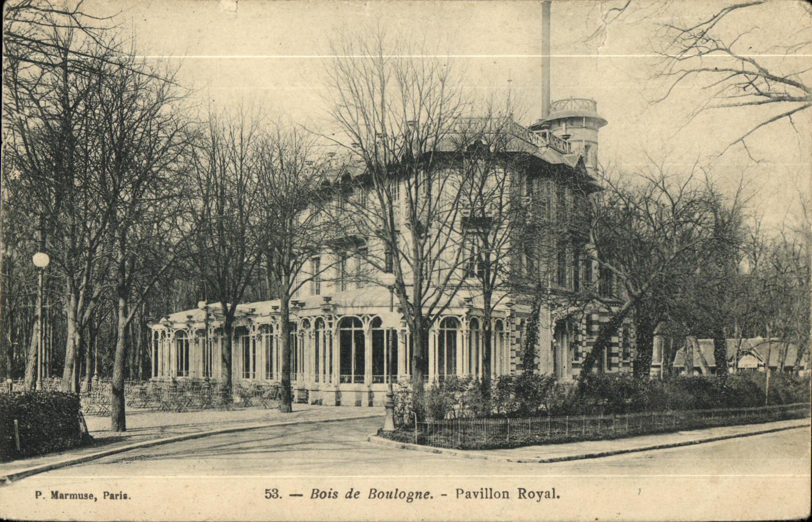 CPA Le Bois de Boulogne Pavillon Royal