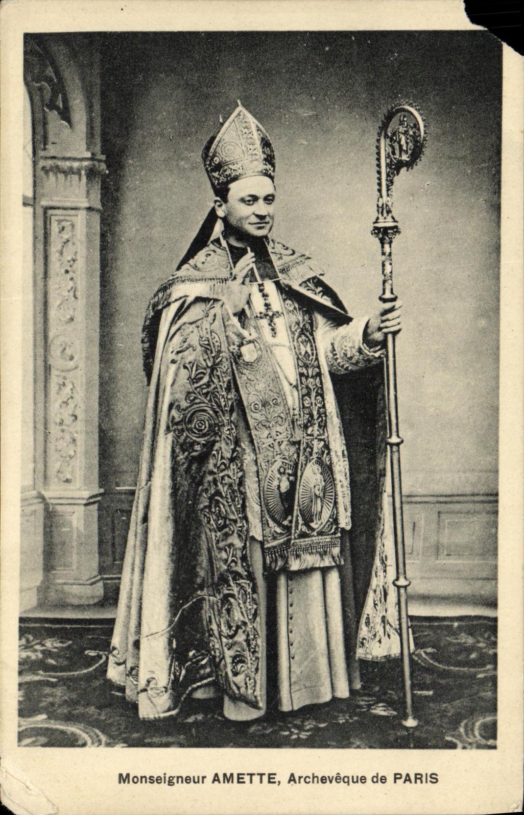 CPA Paris Monseigneur Amette Archeveque de Paris 