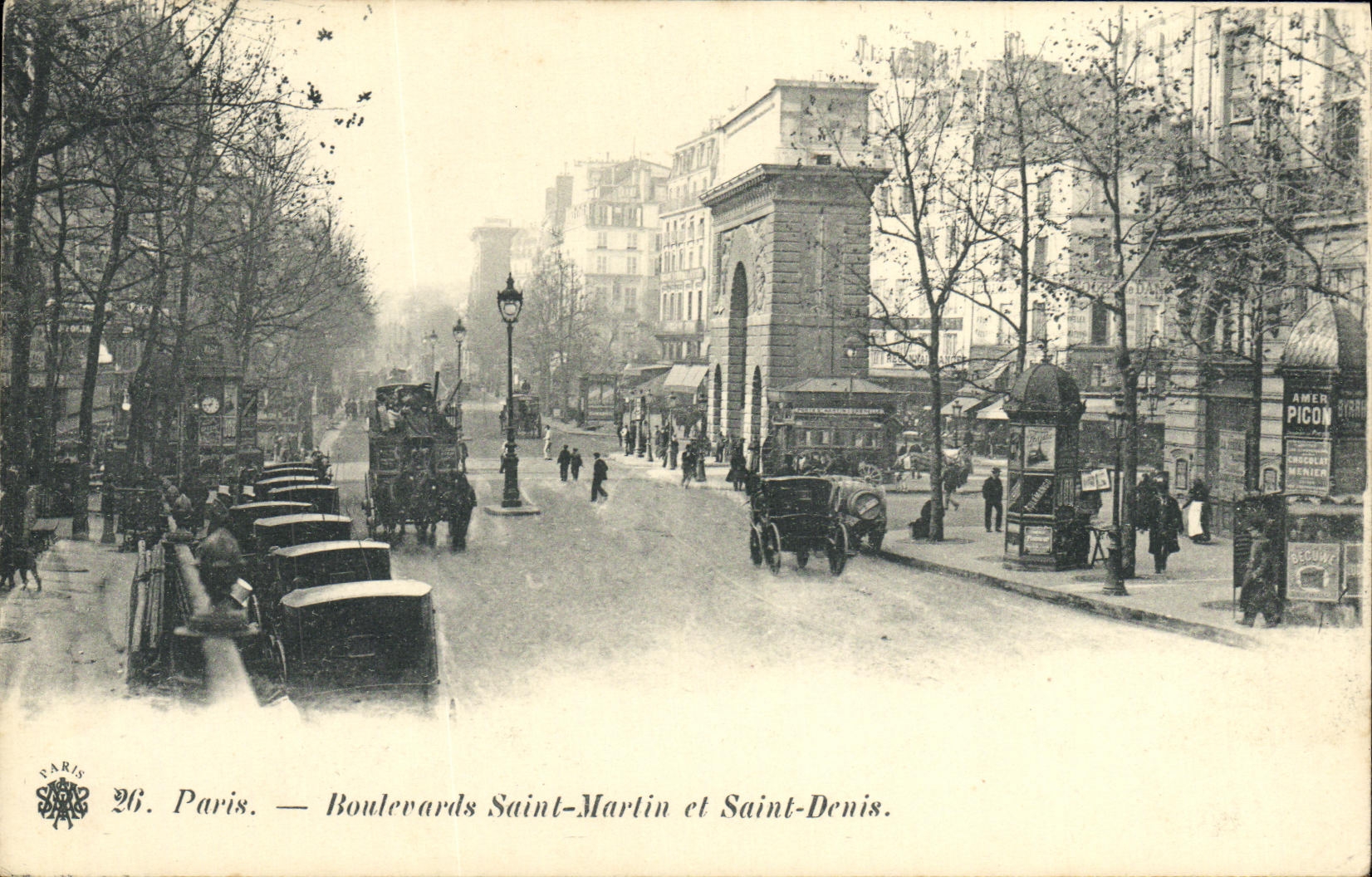 CPA Paris Boulerards Saint Marlin et Saint Denis