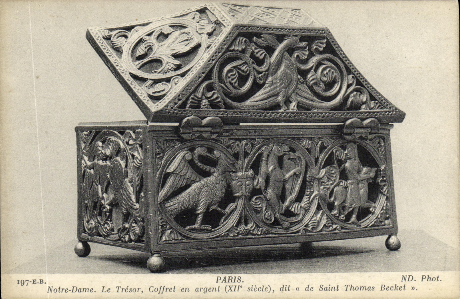 CPA Paris Notre Dame Le Tresor Coffret en argent dite de SAint Thomas Becket