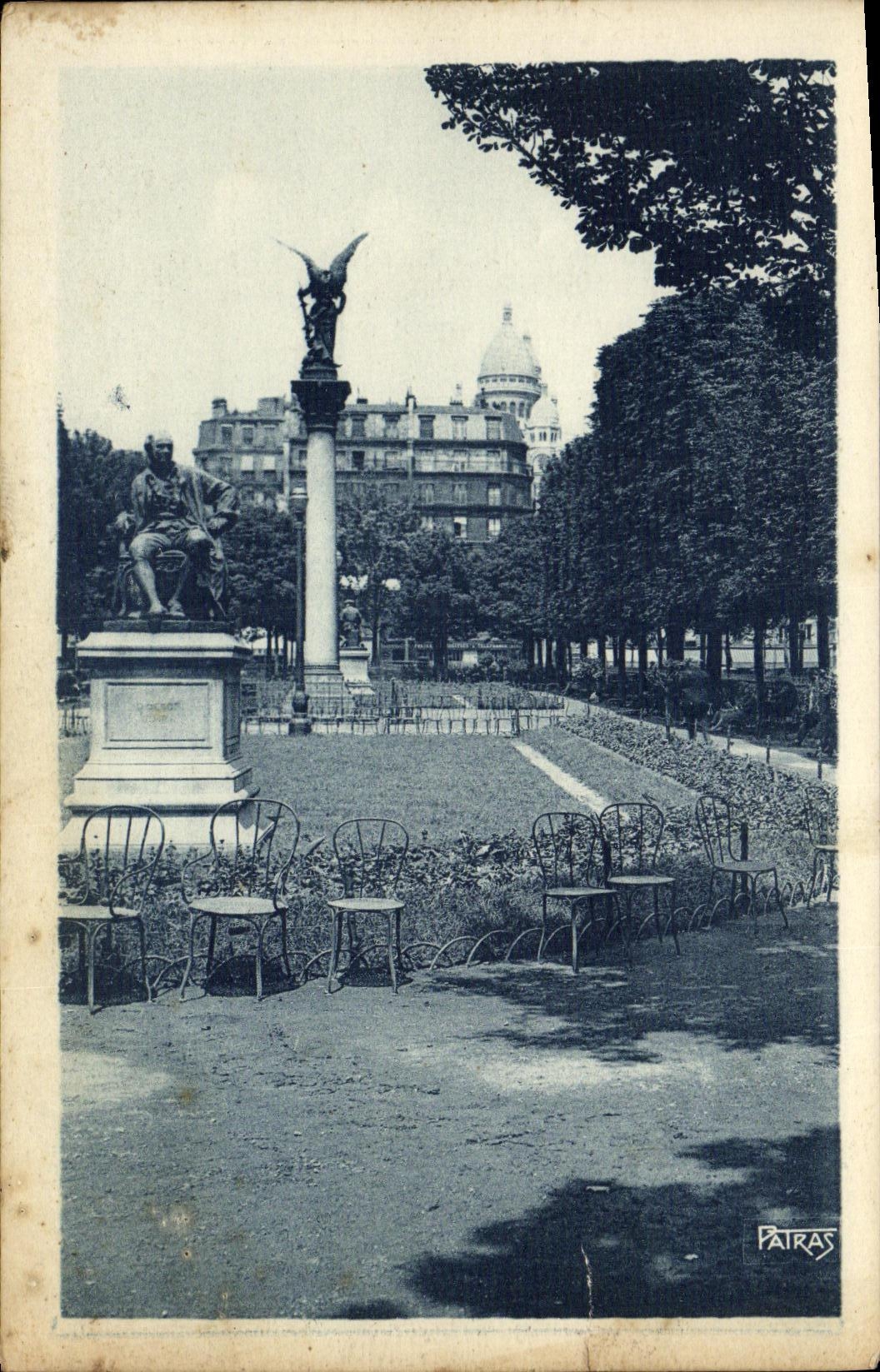 CPA Paris Montmartre Le square d Anvers