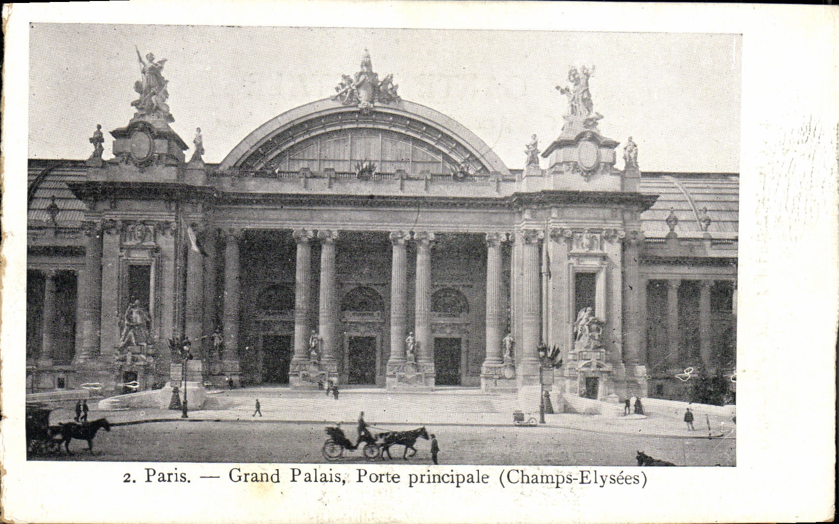 CPA Paris Grand Palais Porte Principale Champs Elysees