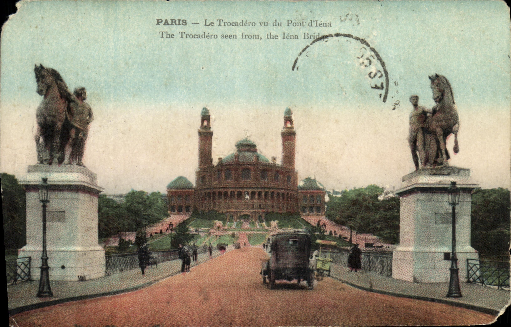 CPA Paris Le Trocadero Vu du Pont d Iena