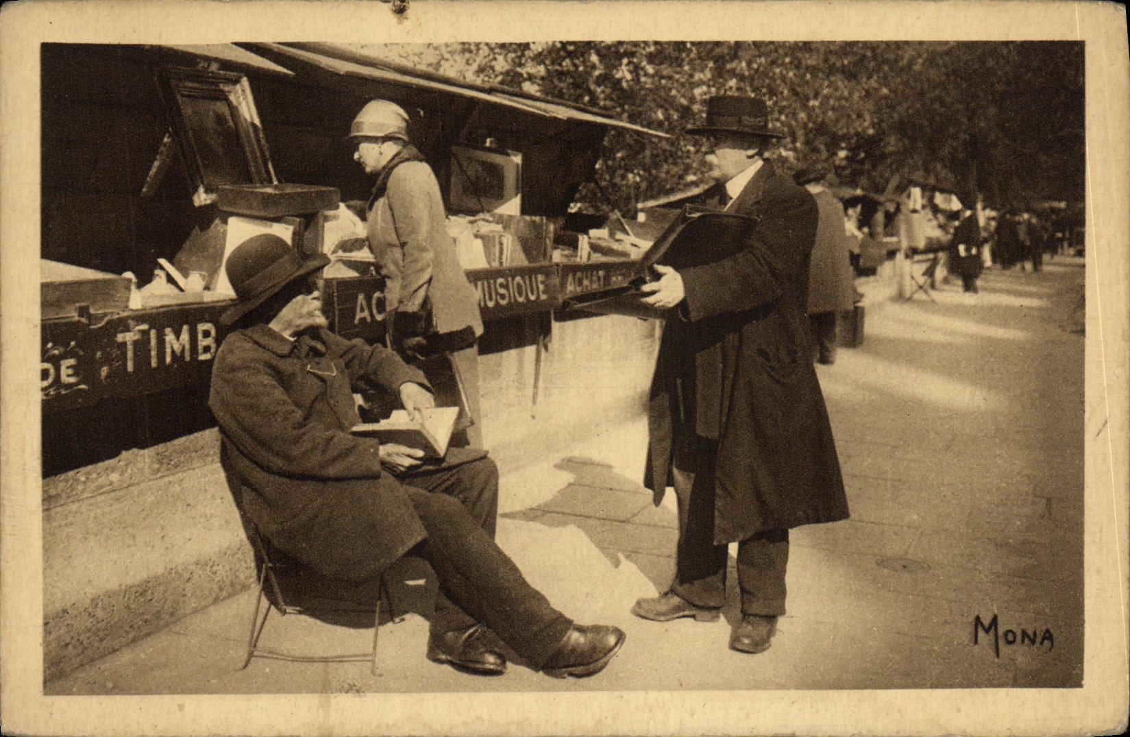 CPA Paris Quai Voltaire Bouquiniste Charles Dodeman