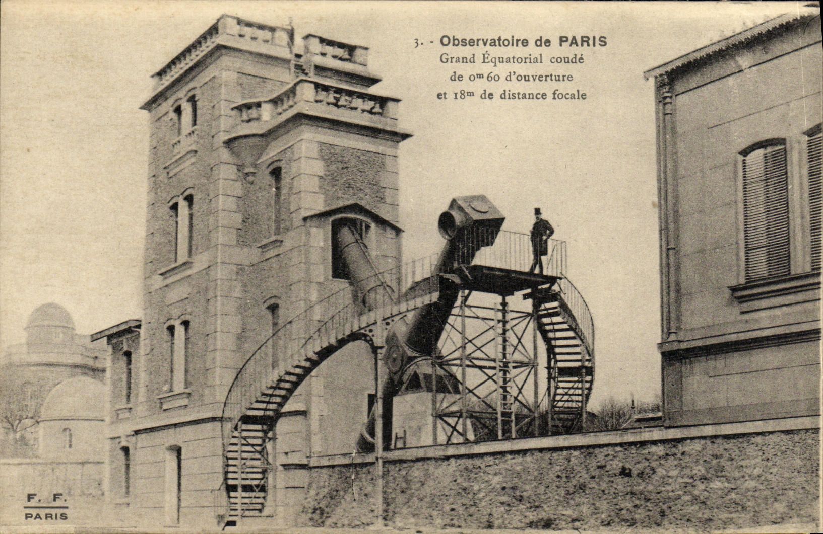 CPA Paris Interieur de L Oservatoire Cosmos Astronomie Grand equatorial