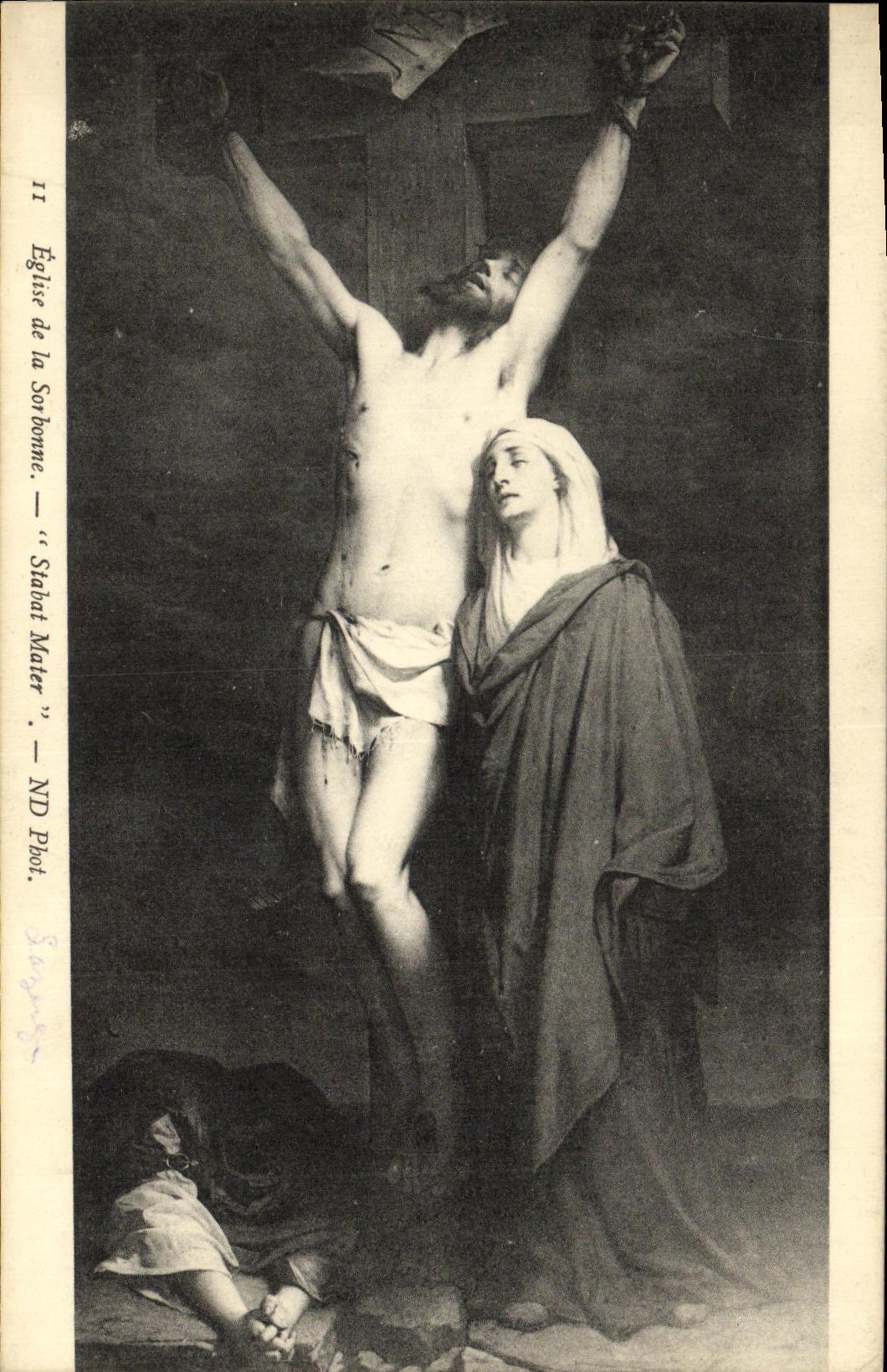 CPA Eglise de la Sorbonne Stabat Mater Paris