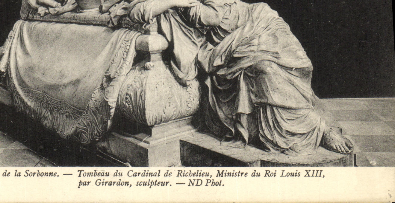 CPA Eglise de la Sorbonne Tombeau Cardinal de Richelieu Ministre du roi Louis XIII par Girardon